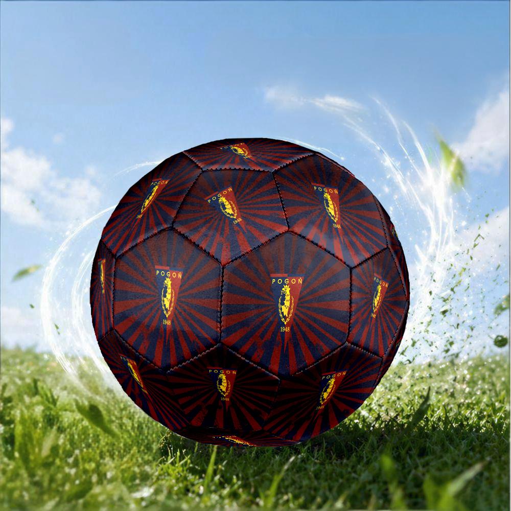 Pogon Emblem Design Size 5 Soccer Ball,Indoor/Outdoor Suitable for Training Matches Tournaments Practice Games Perfect Gift for Fan