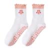 Cotton Pilates Socks Breathable Mid Tube Socks New Cherry Embroidery Socks
