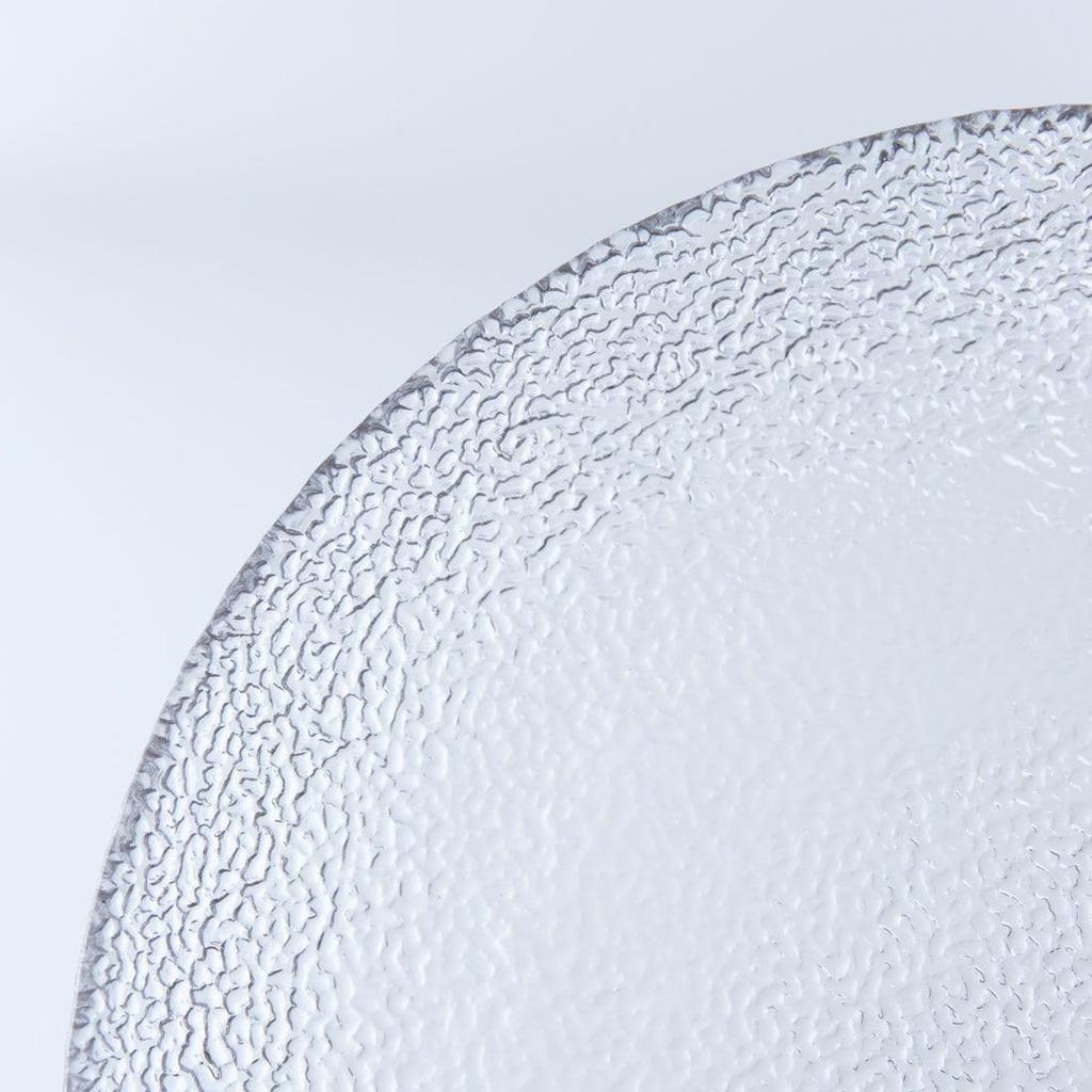 NARUMI Glass Glassworks Plate, Handmade, 17cm, Craft, Clear, UG1000-24CLR