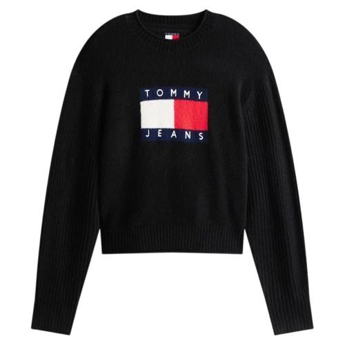 Tommy Jeans Womens/Ladies Flag Jumper