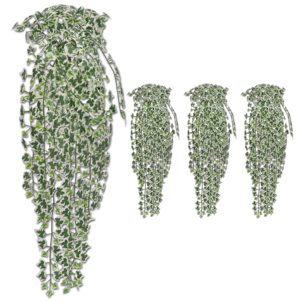 Artificial Ivy Bushes 4 Pcs Variegated 90 Cm