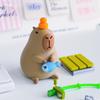 Kapibara Magnetisches Schreibtischornament 3D Gedrucktes Kapibara Modell Puppe Dekoration Delfin und Angelfigur Sammlerstück Geschenk