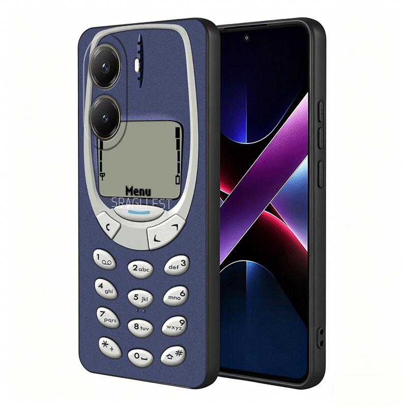 Funny Retro Callphone Soft Phone Case for Xiaomi Poco X5 X6 X7 X8 Pro Max X3 F7 F8 Ultra M8 M7 M6 M5 Redmi 15 15C 14C 13C 12C X4