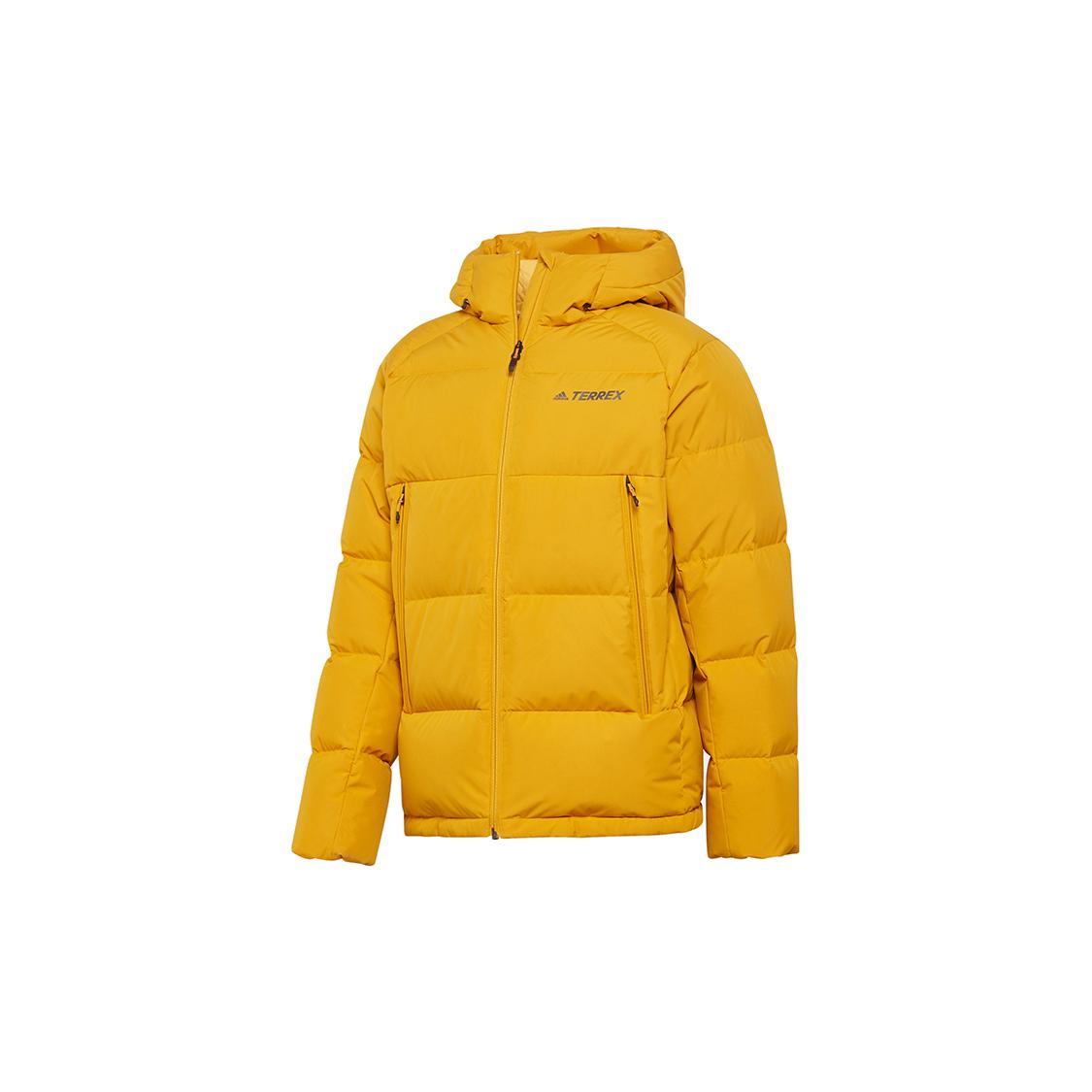 Adidas Xplr Puff Dwn J Пуховик Зимний Мужской Нефритово-Белый GE9899 S