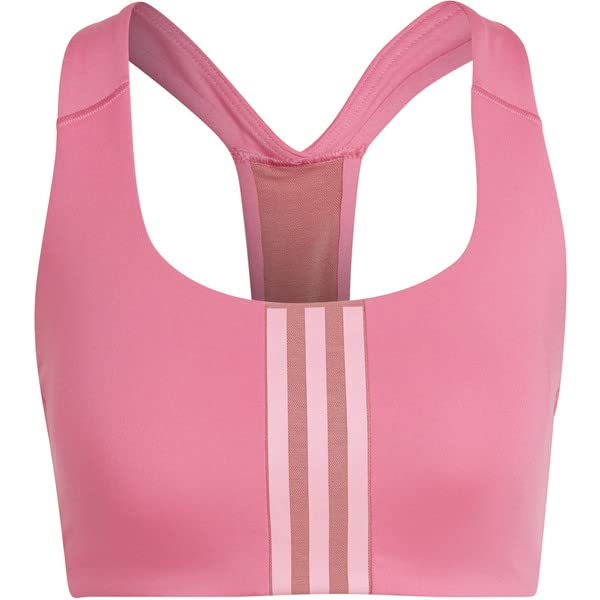 

Adidas Powerimpact Training Medium Support Sports Pulse Magenta Bra, Women s, VW600, (HM1078)