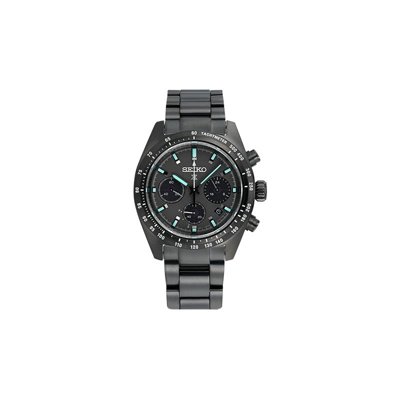 

SEIKO PROSPEX series business solar movement Steel Strap men s watch black dial SSC917P1 чорний