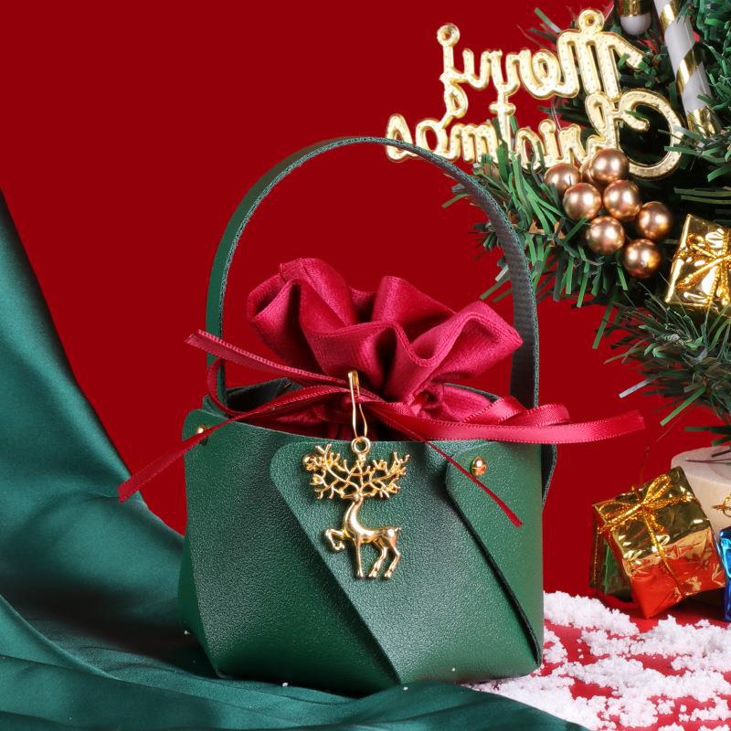 Velvet Christmas Eve Apple Tote & Gift Bag