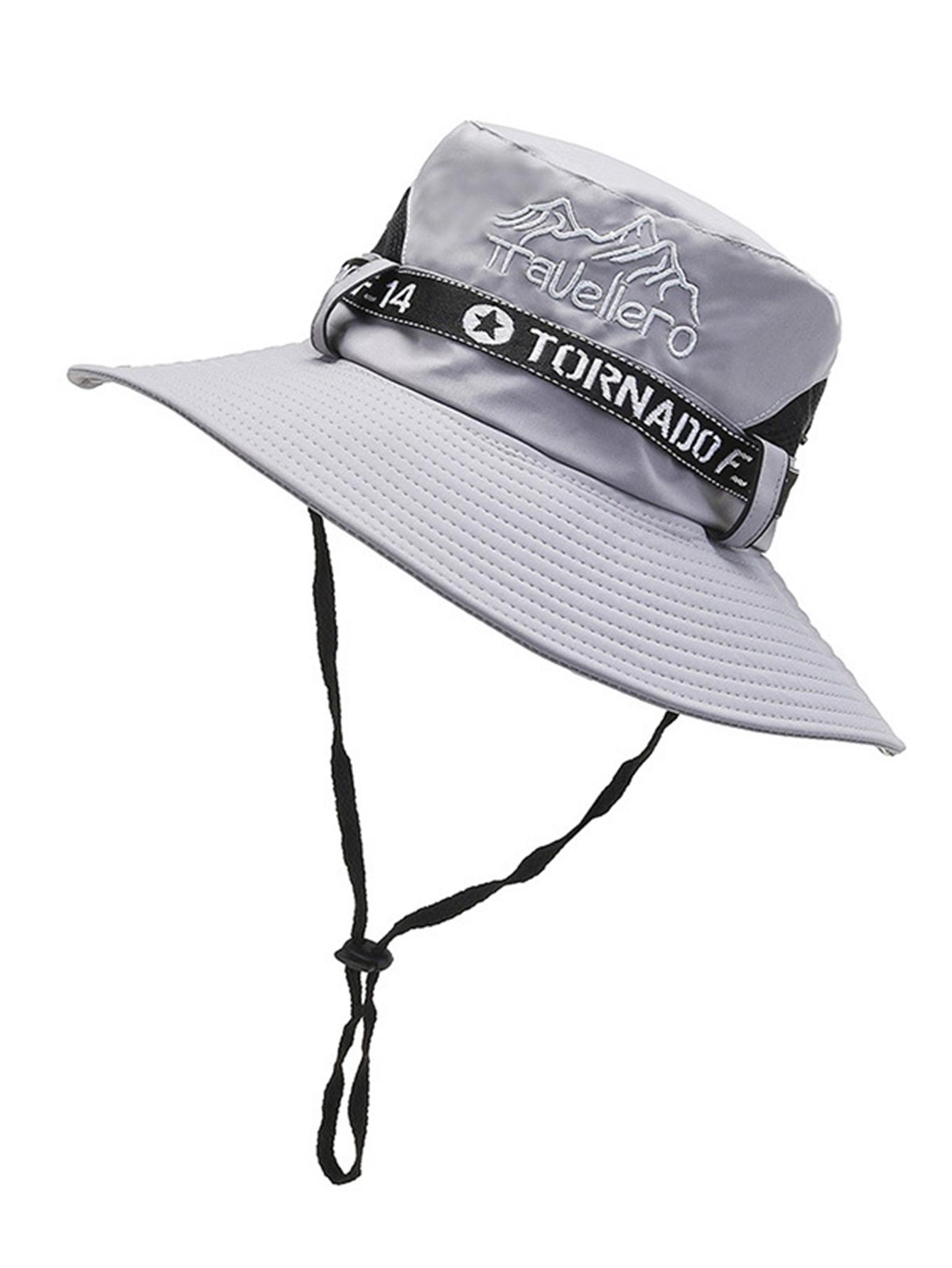 

Summer Bucket Hat Men Women Sunscreen Fishing Hat Outdoor Breathable Fisherman Cap Hiking Climbing Camping Uv Protect Windproof
