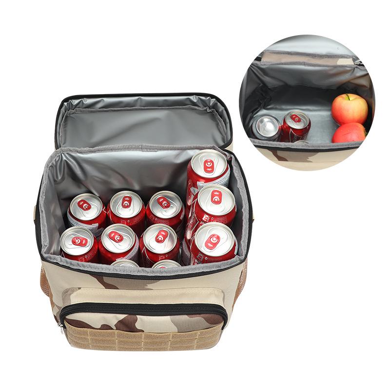 Square Camouflage Waterproof Insulated Lunch Bag - Waterproof, Wear-Resistant, Durable Oxford Cloth, Perfect for Work