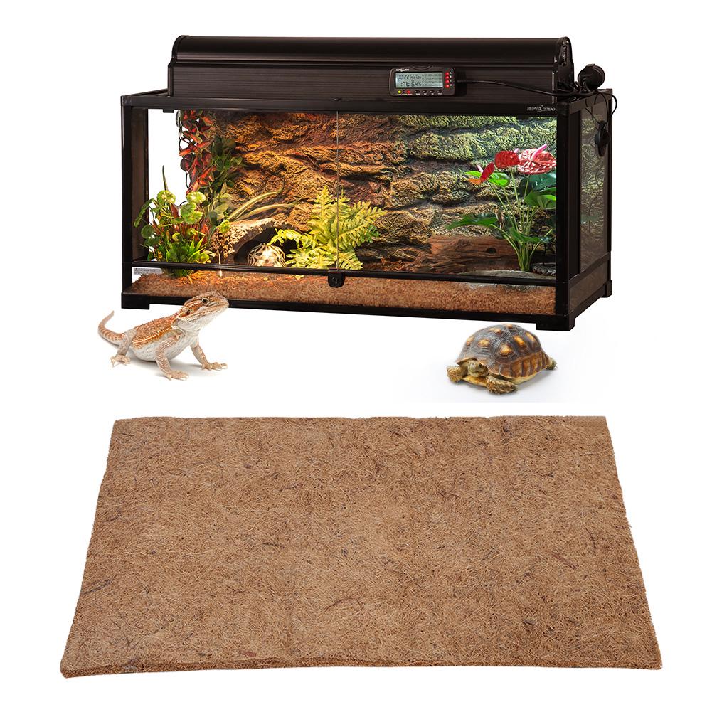 Reptile Coconut Fibre Carpet Bottom Mat Lizards Terrarium Cage Landscaping Floor Pad
