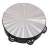 Tambourine Double Row Jingles Drum Metal Bell Handheld Drum Kids Percussion Musical Instrument 10