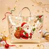 Christmas Printed PVC Waterproof Tote Bag Amazon European and American Women Commuter Shopping Handbag