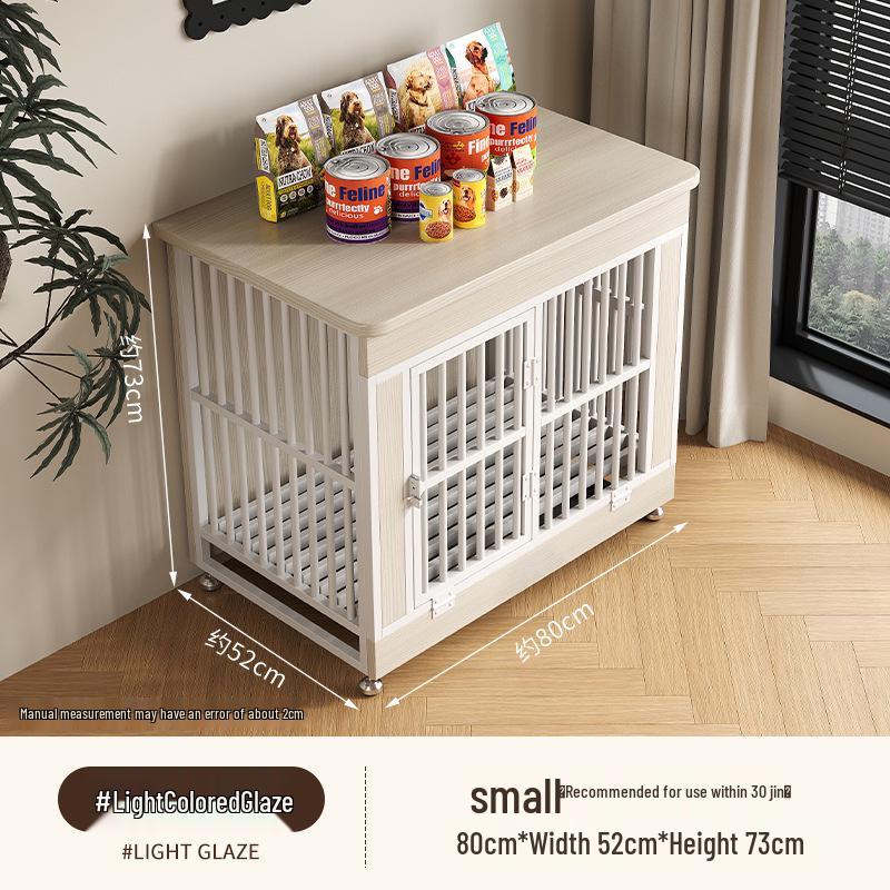 Wooden Dog Crate Villa with Toilet - Stylish Furniture for Small, Medium, Large Dogs