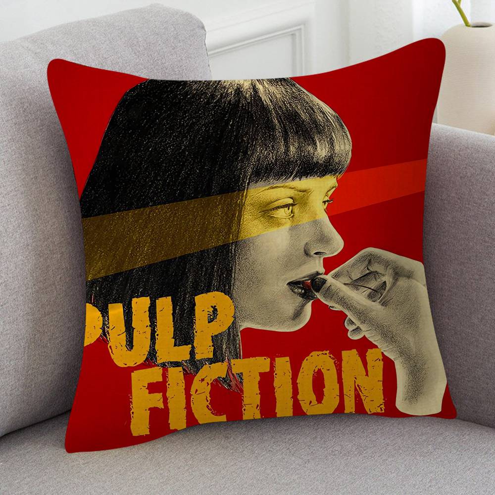 Movie Pulp Fiction Pillow Case Soft Double Sided Print Sofa Cushion Cover Throw Pillow Covers