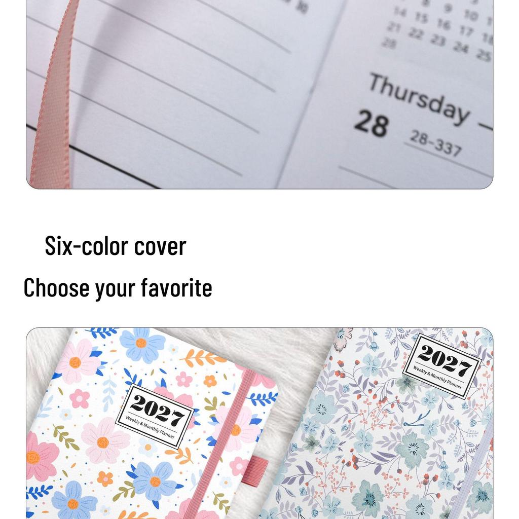 2027 English Weekly Planner A5 Schedule Book - Efficient Planning Notebook with Custom Logo