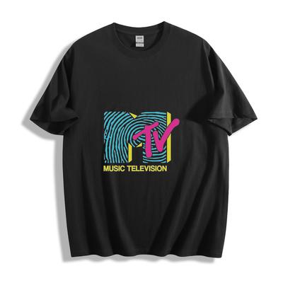 Maglietta con logo a impronta digitale MTV