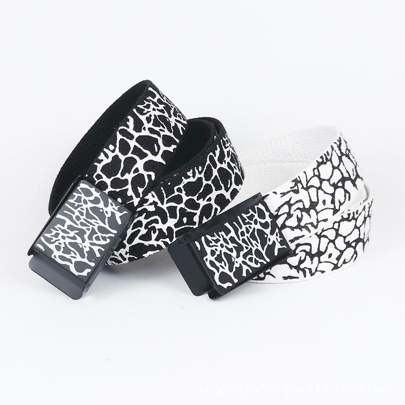 Women's Fashion Versatile Leopard Print Men's Belt Casual Belt with Waist Accessories