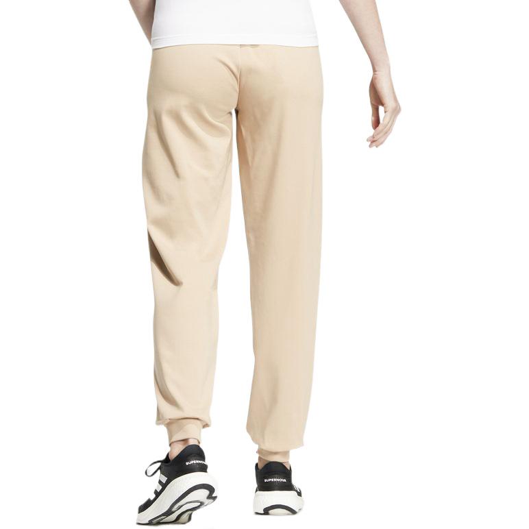 Adidas Solid Color Logo Embroidered Joggers Women Bottoms Light-Brown HZ7062