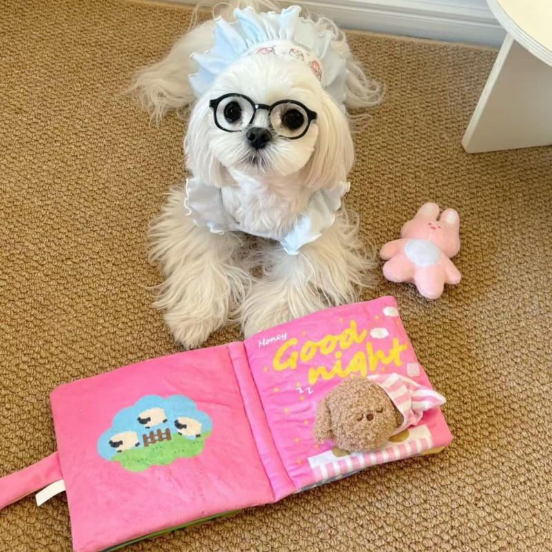 Interactive Puzzle Book Toy Dogs Cats - Plush Snuffle Mat With Treat Dispensing Scent Tracking Chewing Mental
