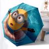 Minions Automatic Open/close Umbrella, Heavy-Duty Iron Frame, Folding Portable Design, Travel, Everyday Use 196