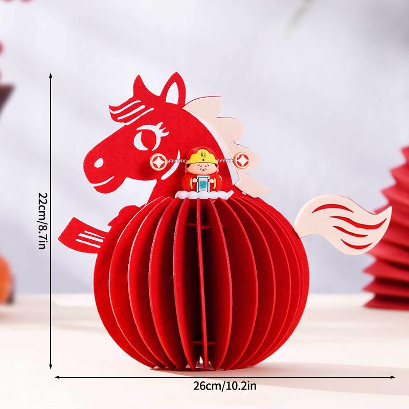 Wedding Room 3D Honeycomb  Ornament    Chinese Horse Year Decoration Carft  Wedding Spring Festival Party Decorations