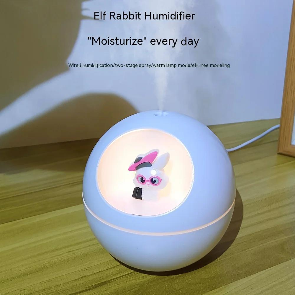 Elf Rabbit Humidifier Portable Cute Air Humidifier Essential Oil Diffuser Home Car Air Purifier