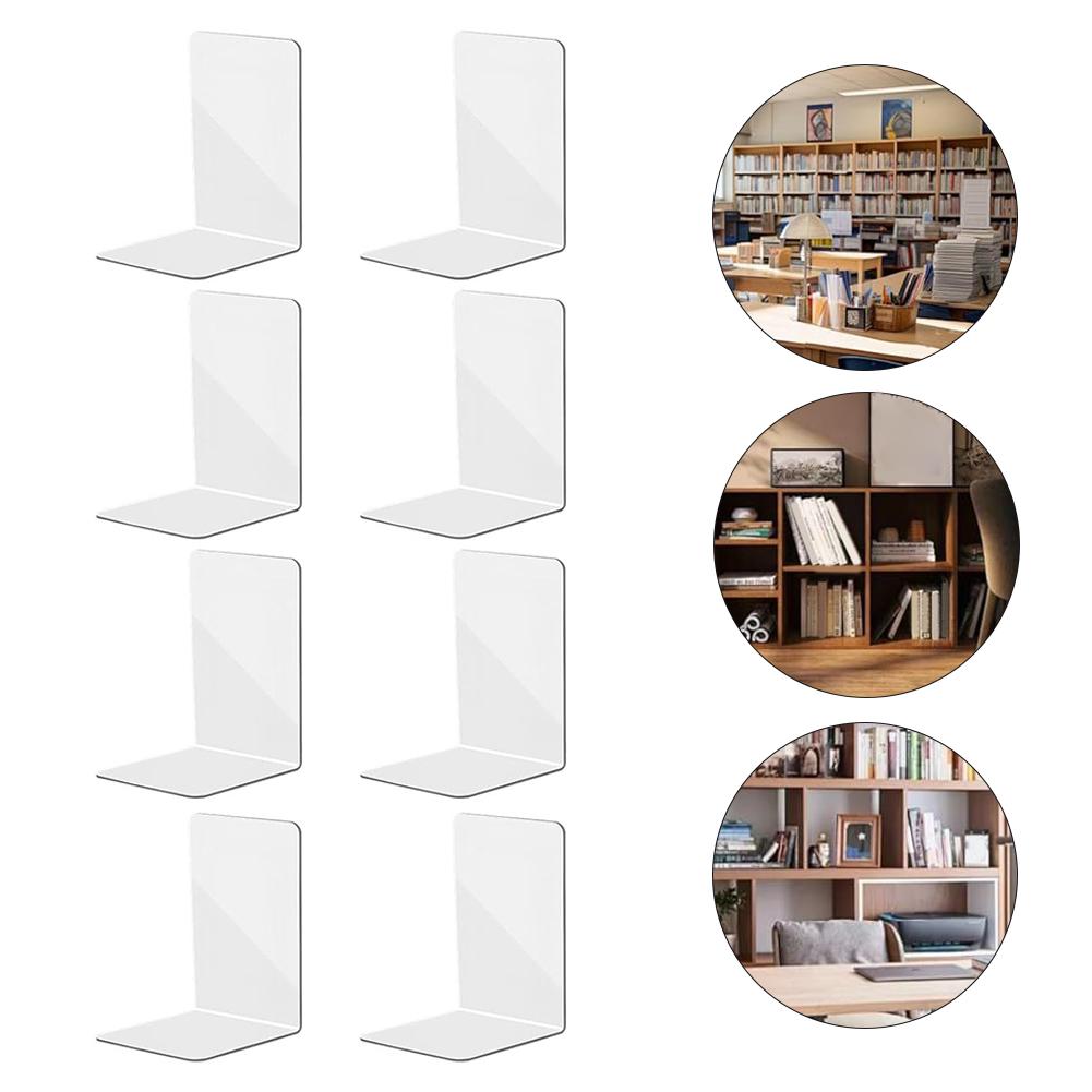Klare Organizer Acryl Buchstützen Dokumentenordnung Minimalistisches Design Multifunktionale Nutzung Stabilitätsgarantie