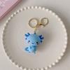Cute Axolotl Keychain for Men Women Simulation Fish PVC Pendant Key Ring Holder for Women Friends Birthday Gift