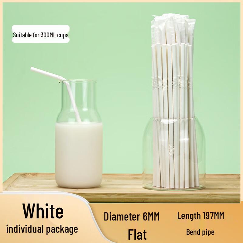 Individually Wrapped Biodegradable Paper Straws