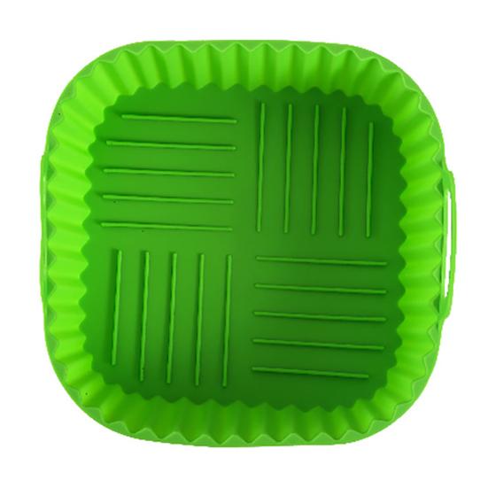 Square Air Fryer Liner Silicone Baking Mat 6.7 Inch Non-Stick Oven Safe Tray BPA-Free Air Fryer Basket for Even Cooking