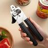 Heavy-Duty Manual Can Opener, Food Grade Stainless Steel with Smooth Edge Design - Ergonomic Kitchen Essential Tool