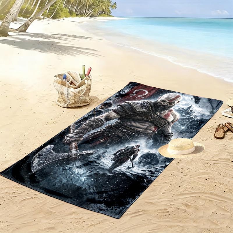 Class Game Print Beach Towel, Large Soft Quick Dry Towel for Beach Camping Swimming