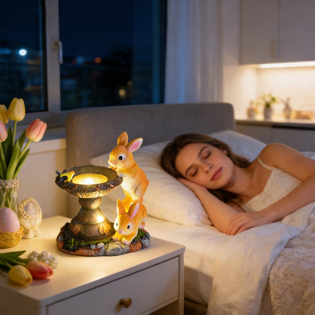 Solar-powered Resin Ornaments,  Animal Statues, Handicrafts, Garden And Courtyard Decorative Ambient Lighting.