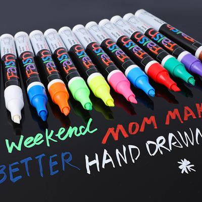 Flüssige, löschbare Kreidemarker, glattes Schreiben, schnelltrocknende Tinte, Textmarker mit feiner Spitze