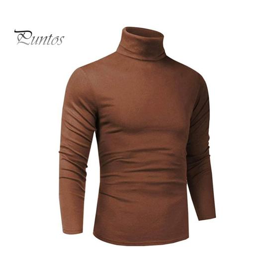 

Весна Осень Мужской Топ Защита Шеи Высокий Воротник Облегающий Эластичный Длинные Рукава Пуловер Толстовка Для Дома Спортивный Тренажерный Зал Уличная Одежда M кофейный