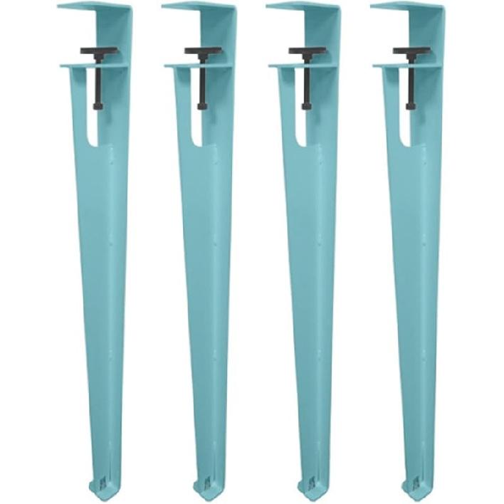 4 Stück Metall-Tischklemmenbeine,Verstellbare Kaffeetischbeine,F-Form Esstischfuß,Eisen Werkbankstützbeine,DIY Bartische Beine,Kein Bohren Design,mit