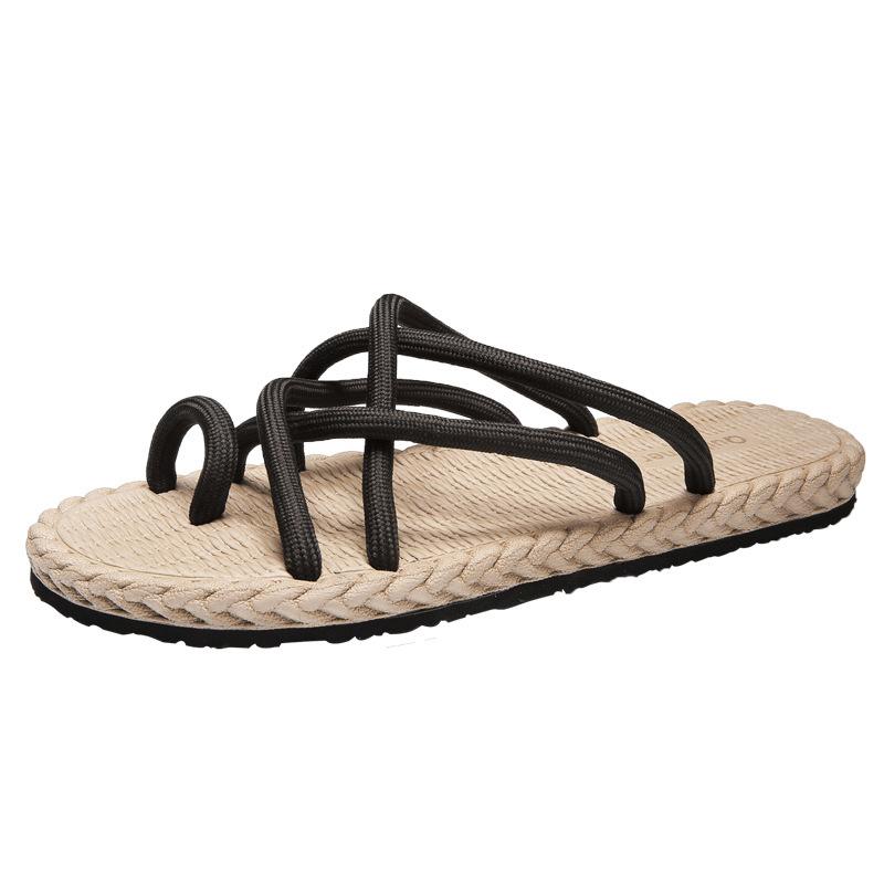 

2024 New Men s Outdoor Cool Slippers Versatile Breathable Beach Sneakers Men s Pure Black Casual Shoes 44 коричневий