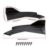 Rear Bumper Lip Splitter Universal Car Side Fender Fins Body Lip Spoiler Chin Skirt Protector 2pcs Rear lip wrap angle splitters
