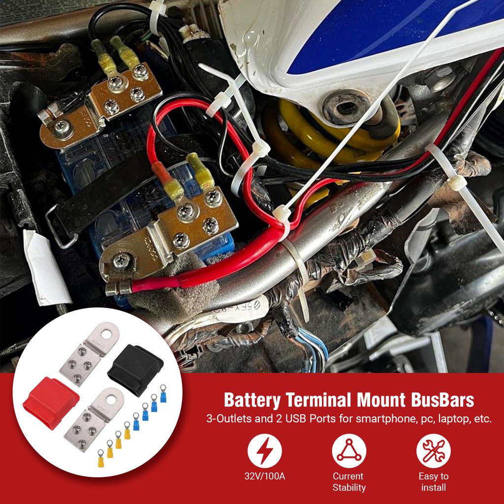 New Terminal Mount Tin-plated Copper With Captive Washer For Secure Positive and Negative Electrical Connections In Auto Battery