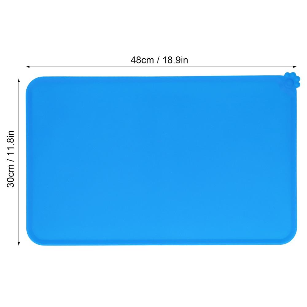 Easy Clean Food-grade Pet Mat Waterproof Non-slip Pet Feeding Mat Anti-spill Oversized Silicone Mat Home