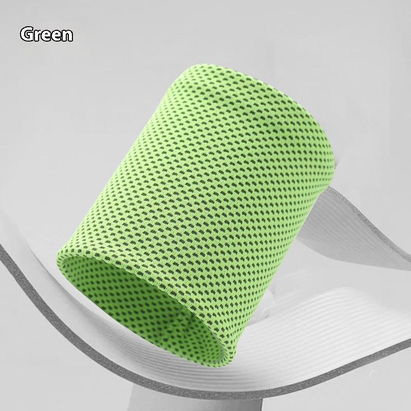 

Ice cool quick drying wrist guard for men and women, suitable for running, fitness, outdoor sweat absorption, and sports зелений