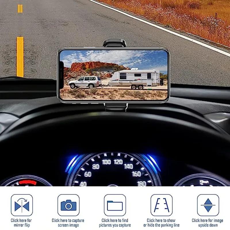 Wireless Solar WiFi  Backup Camera Magnetic BaseAI Blind Spot Alarm Backup for IPhone Android Bus Van Truck RV Front Rear View
