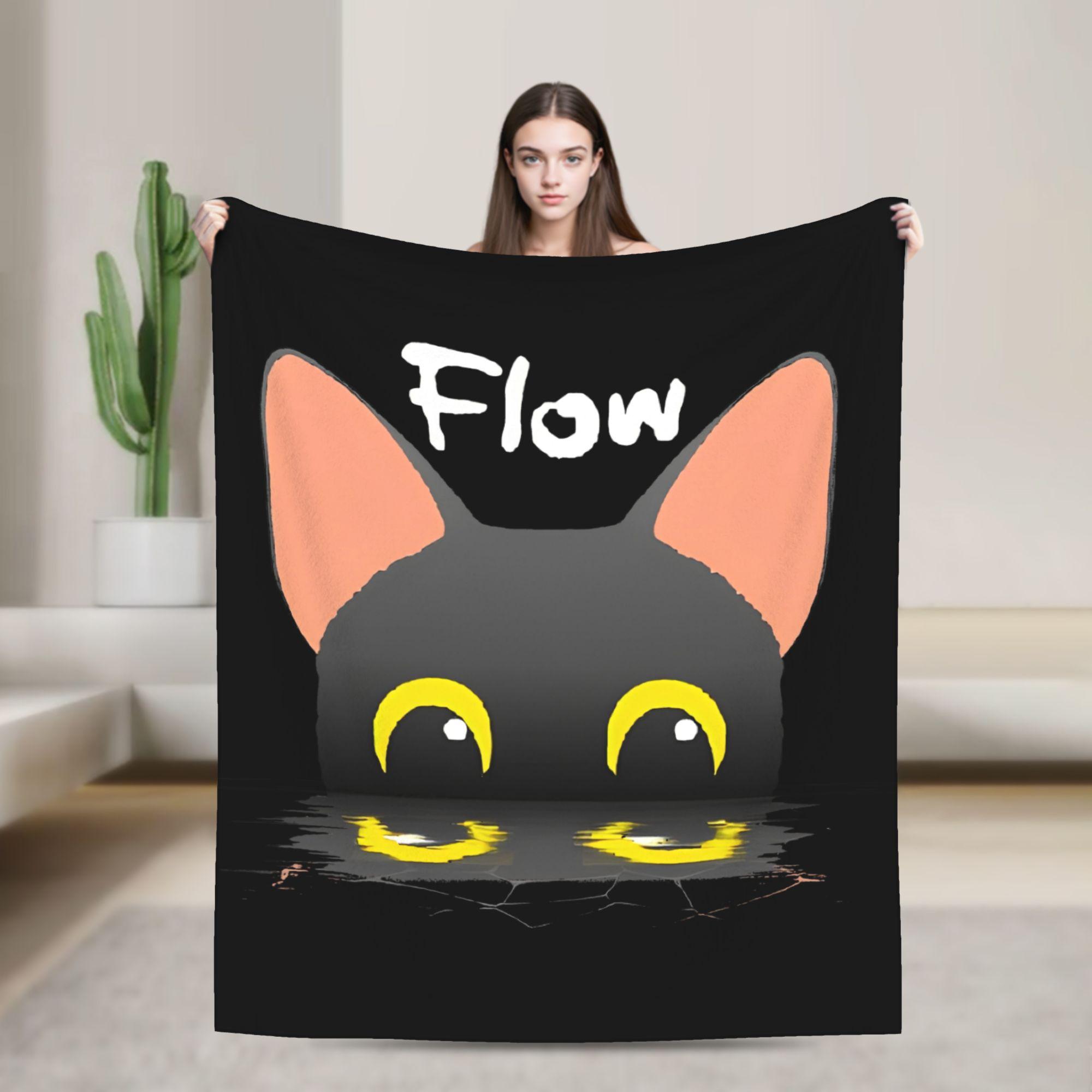 

Flowing Movie Cat Blankets Fleece Winter Cartoon Animated Movie Multifunction Warm Throw Blankets for Bed 30x40in