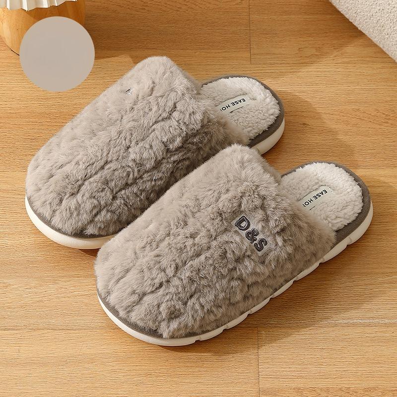 

Cotton Shoes, Plush Board, Woolen Slippers, Thick Soles, Anti-slip, Warm, Household Women s Shoes Fits 39-40