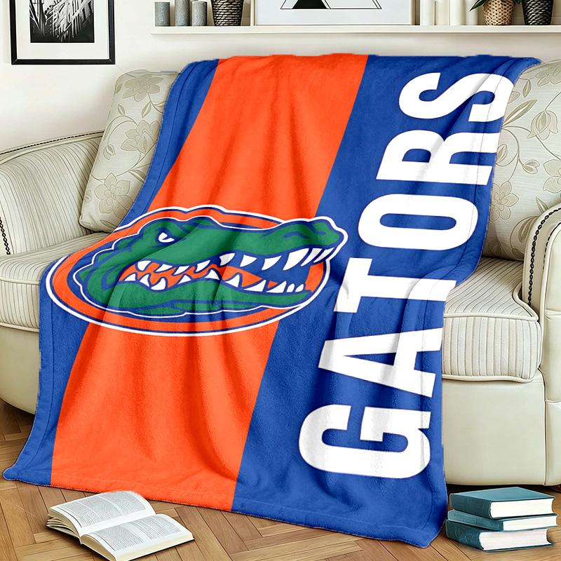 Florida Gators Theme Personalized Outdoor Flannel Blankets Soft And Suitable For All Seasons Perfect For Sofas Beds And Camping