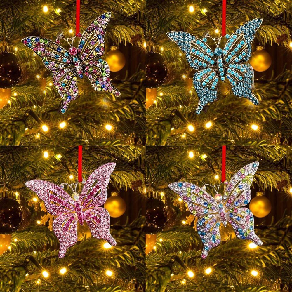 2D Christmas Ornament Creative Christmas Tree Hanging Ornaments