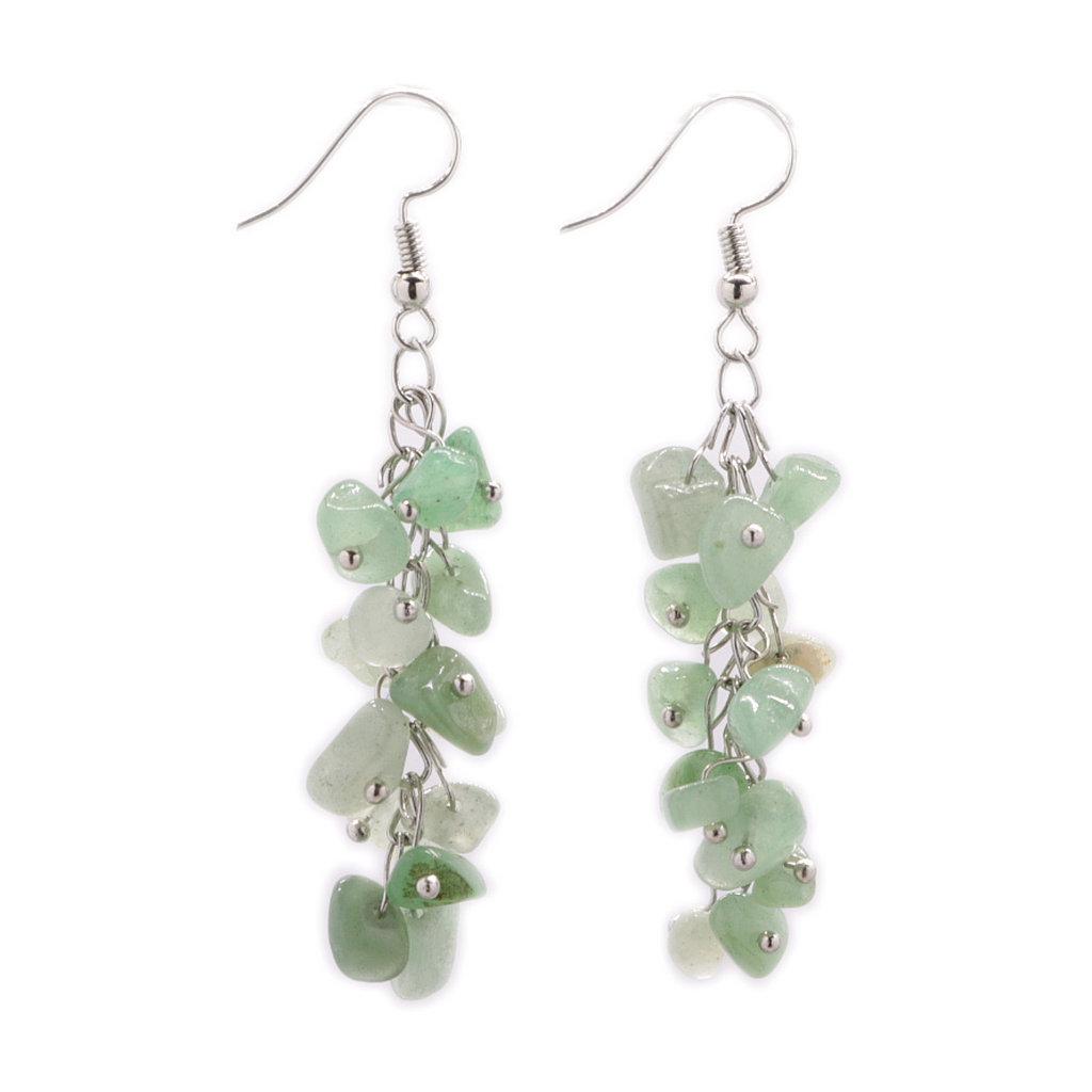Handmade Crystal Irregular Chip Dangle Earrings with Alloy Hooks for Women – Multiple Styles
