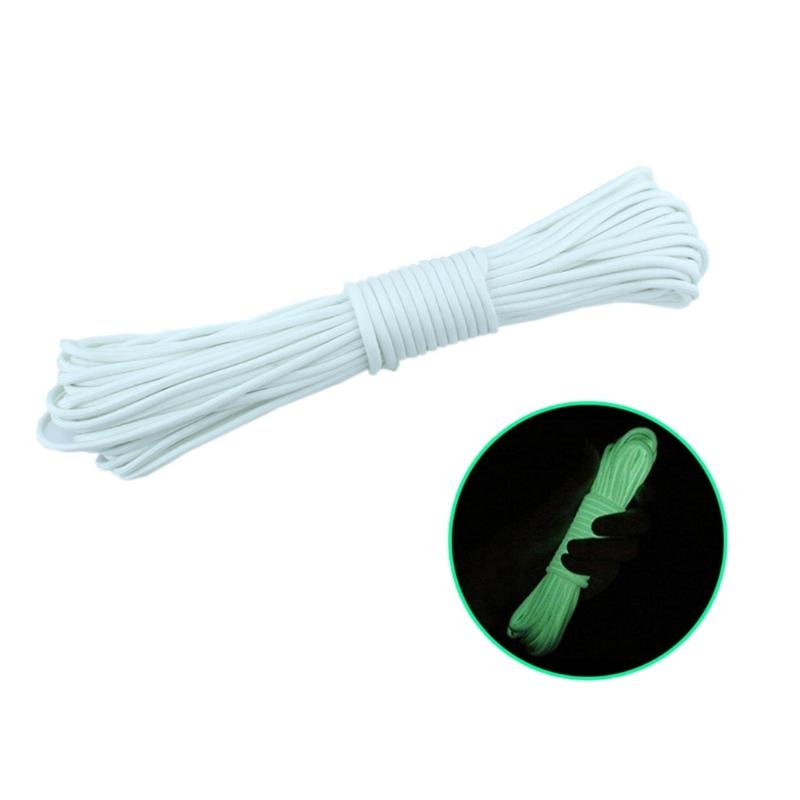 Outdoor Camping Luminously Rope 9 Strand Parachutes Cord Highly Strength Tent Rope Lanyards for Outdoor Use