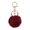 Customizable Plush Ball Keychain Charm For Bags Keys DIY Accessory With Vibrant Sturdy Polyester Design