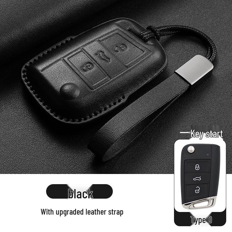 Volkswagen Schlüsselhüllen - Echtes Leder für Teramont, Tiguan L, Tayron, Sagitar, Tharu, Bora, Passat, Magotan und CC Modelle.